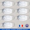 Masque blanc en tissu Le Classique - Lot de 7 -