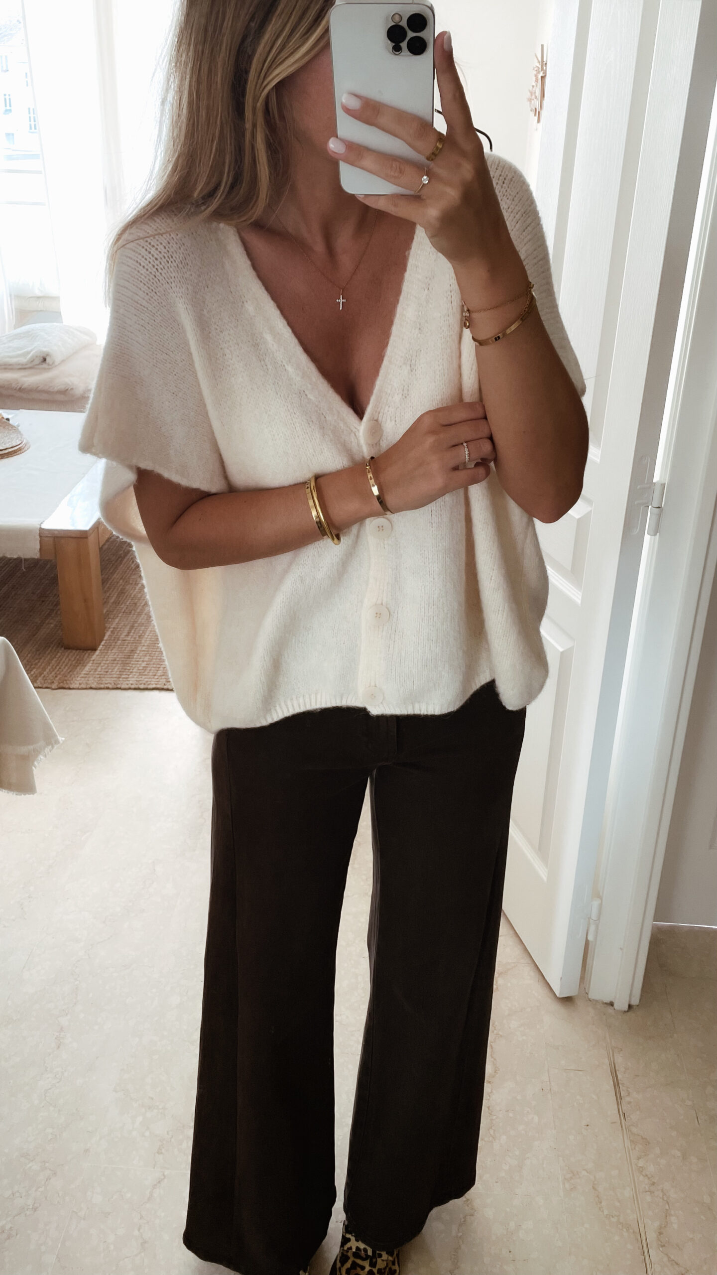 Gilet Ecru Lulu