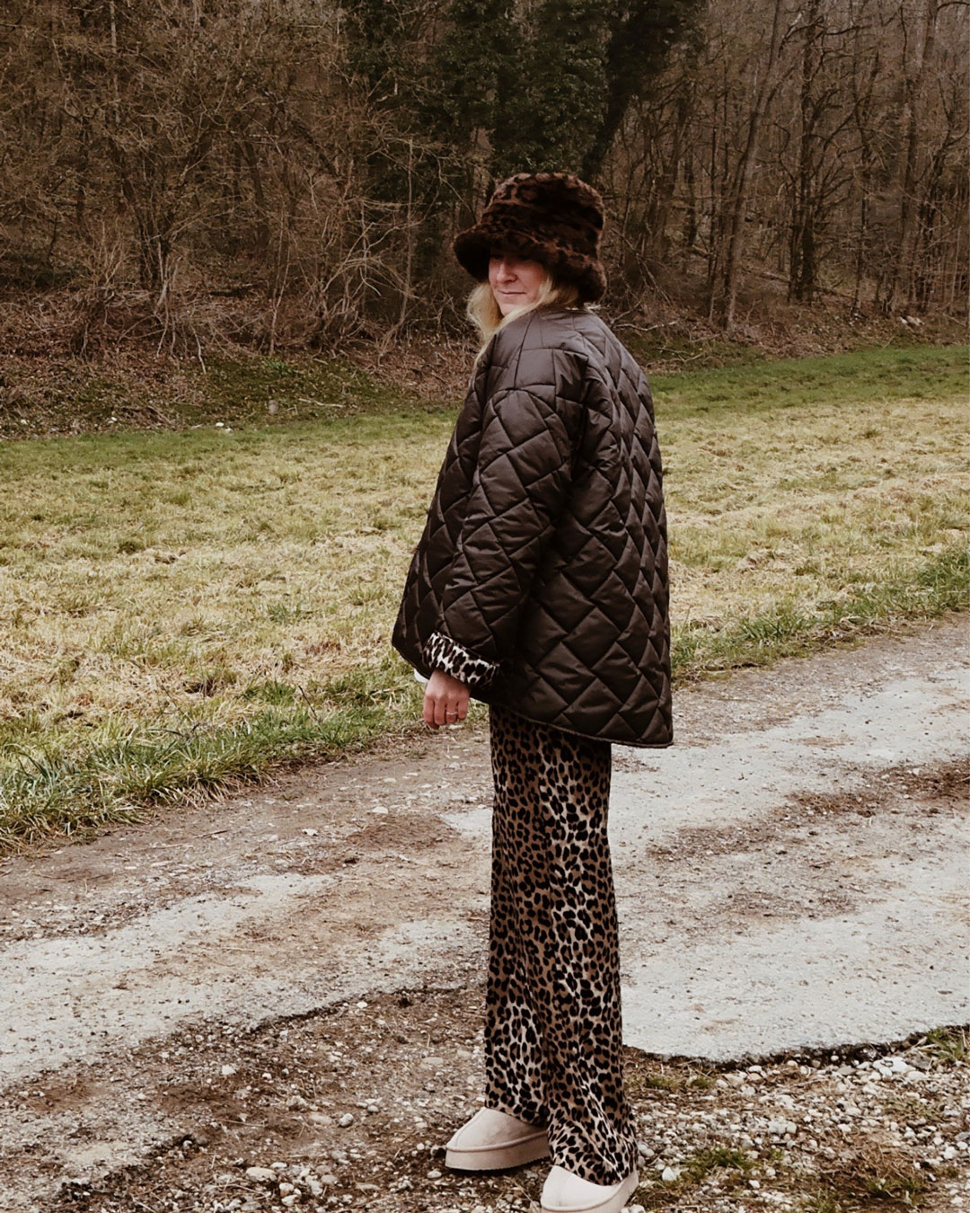 Veste Matelassée Leopard Chocolat Maty