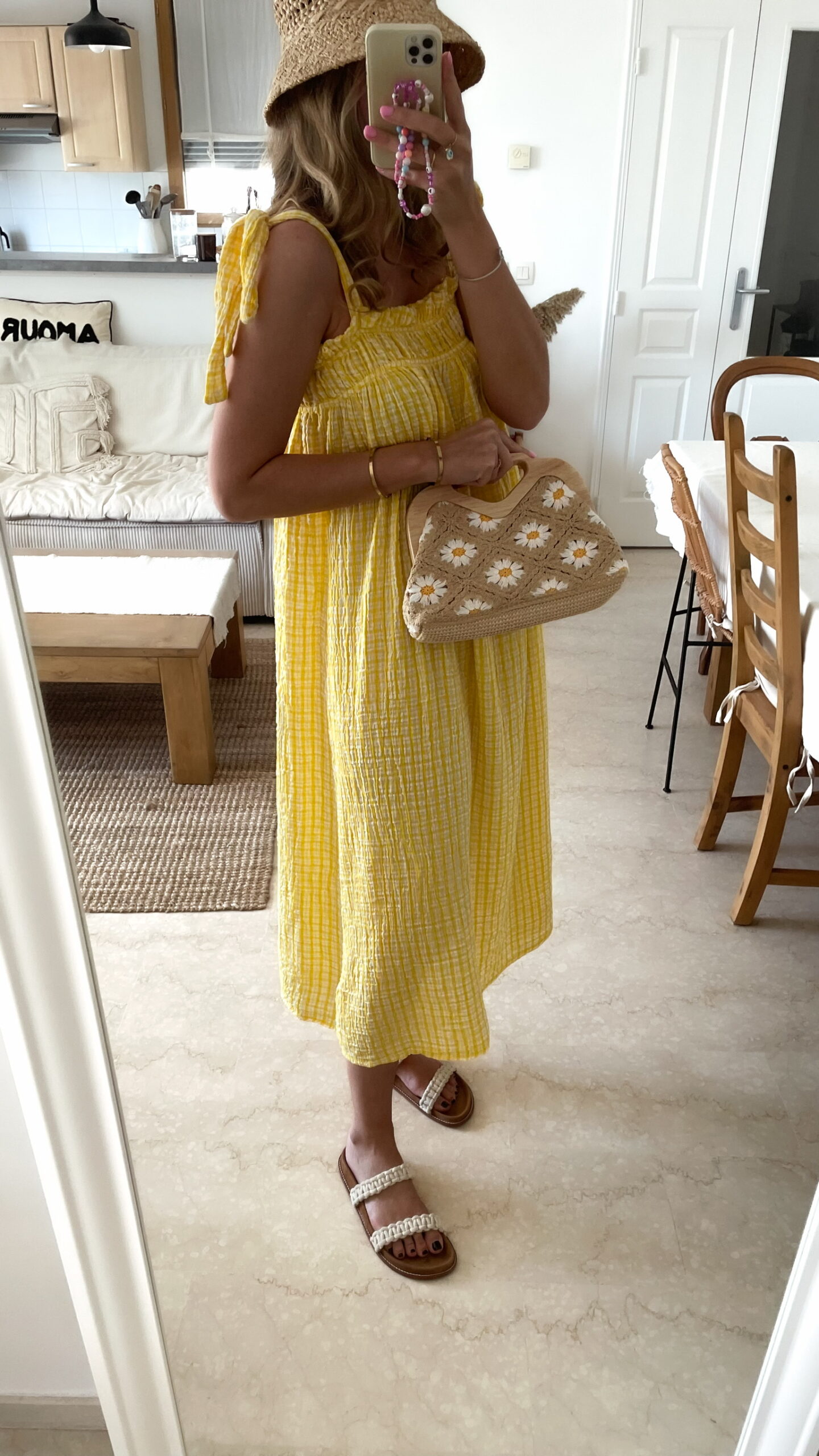 Robe Vichy Jaune Suzanne
