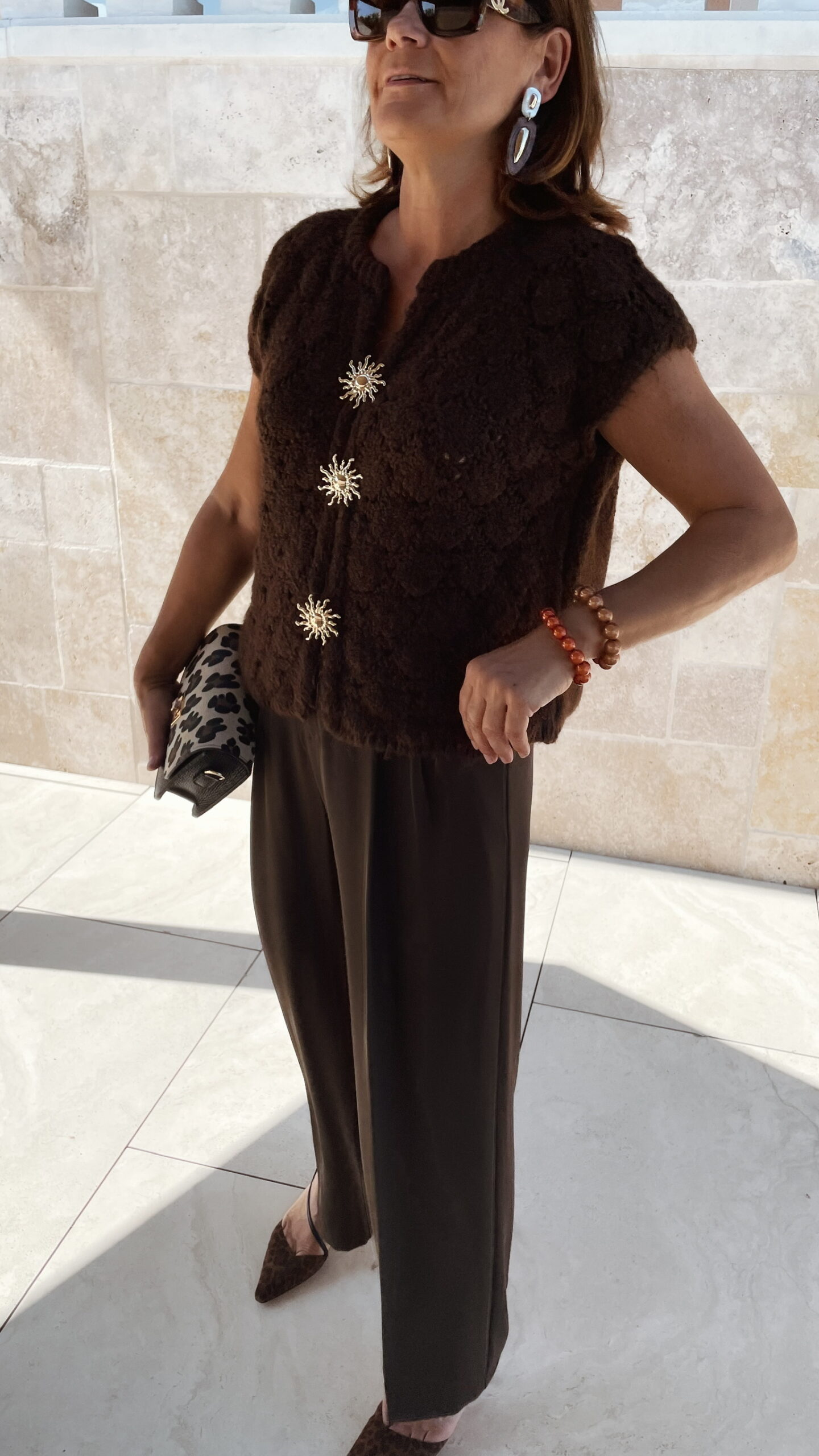 Gilet Marron Coco