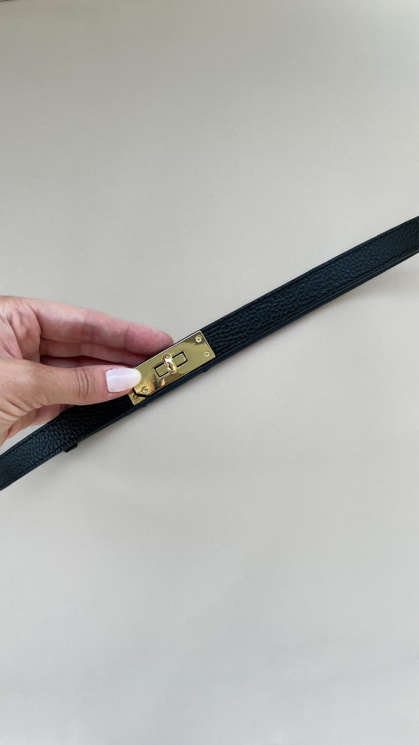Alternative view of Ceinture Noire en cuir