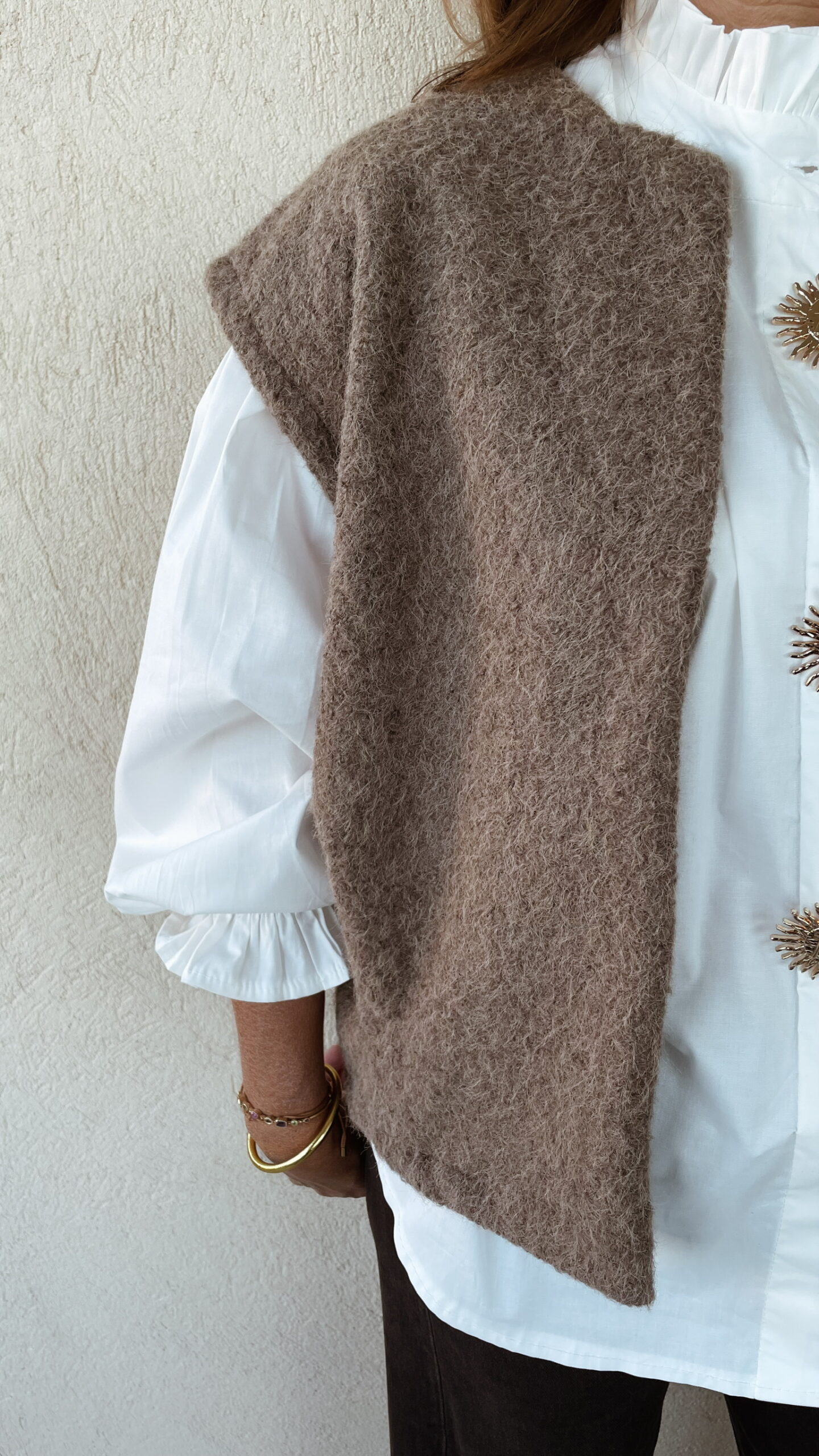 Alternative view of Gilet Taupe Nestor