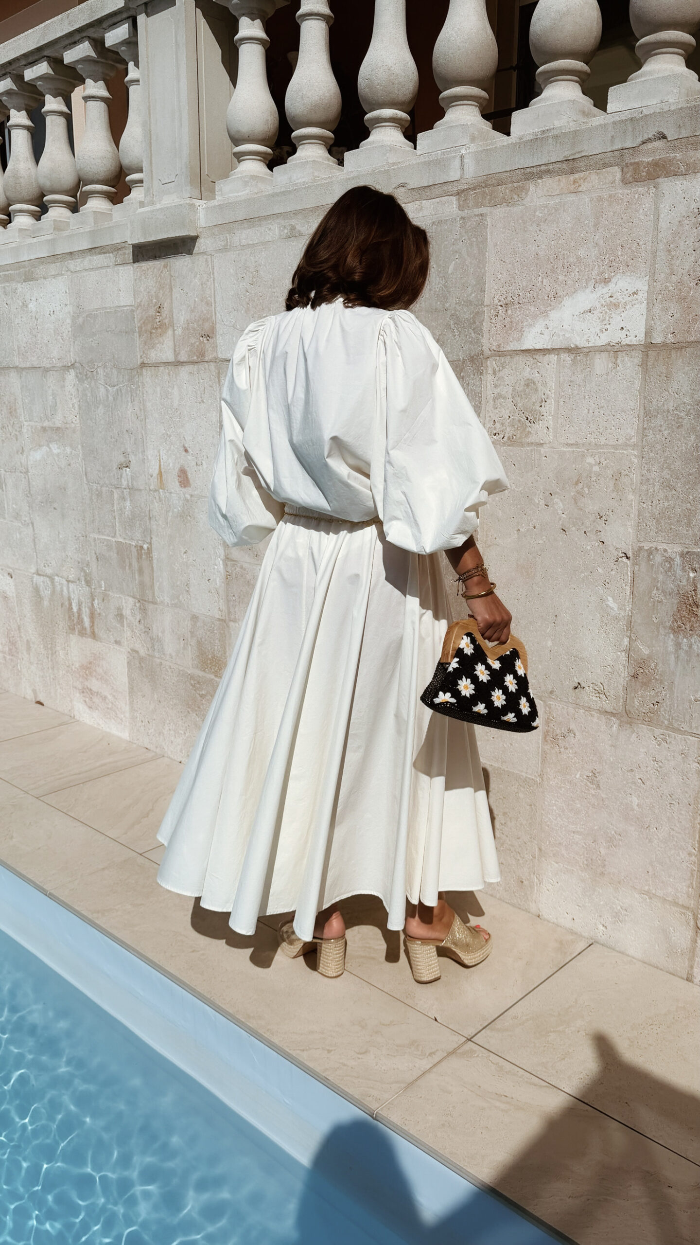 Ensemble femme écru bohème chic – Blouse oversize et jupe longue élégante
